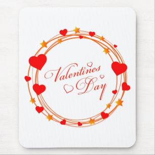 Valentine's Day Circle Design-25695 Mouse Mat