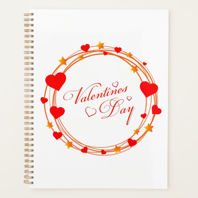 Valentine's Day Circle Design-25695 Planner (Front)
