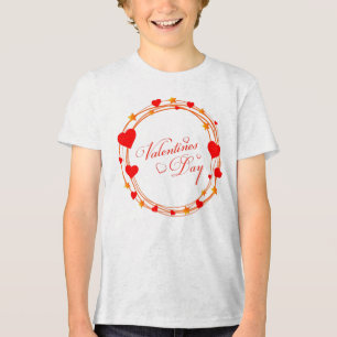 Valentine's Day Circle Design-25695 Tri-Blend Shirt