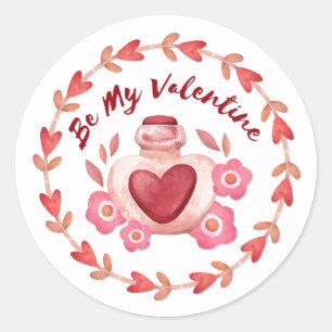 Valentines Day  Classic Round Sticker