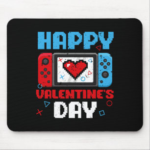 Valentines Day Controller Video Game Heart Boys Pa Mouse Mat
