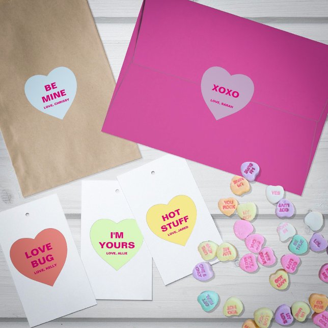 Valentine's Day Conversation Heart Heart Sticker (Creator Uploaded)
