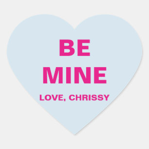 Valentine's Day Conversation Heart Sticker