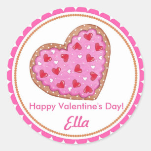 Valentine's Day Cookie Stickers