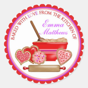 Valentines Day Cookies Stickers