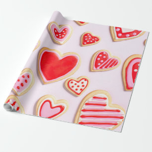 Valentine's Day Cookies Wrapping Paper