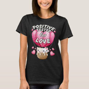 Valentine's day couple cats red heart balloon T-Shirt
