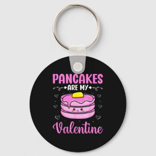 Valentine's Day Couple - Pancakes Are My Valentine Key Ring