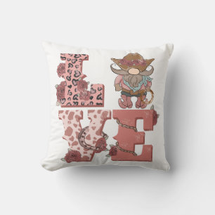 Valentine's Day Cowboy Gnome Cushion
