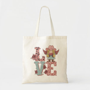 Valentine's Day Cowgirl Love Tote Bag