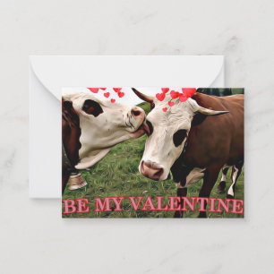 Valentine's Day Cows Card