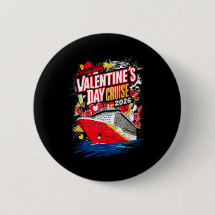 Valentines Day Cruise 2026 6 Cm Round Badge