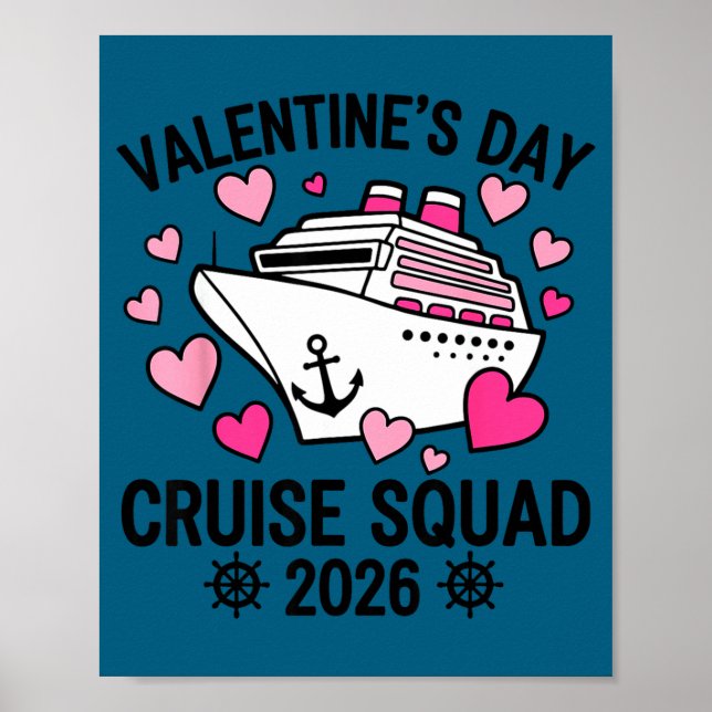 Valentines Day Cruise 2026 Cruise Husband Wife Mat Poster (Front)