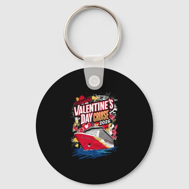 Valentines Day Cruise 2026  Key Ring (Front)