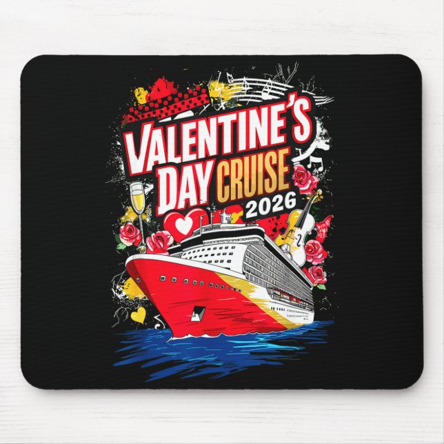 Valentines Day Cruise 2026  Mouse Mat (Front)