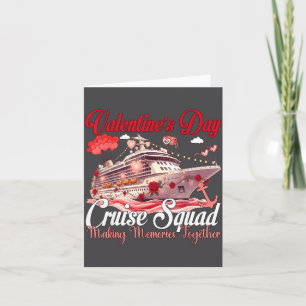 Valentine's Day Cruise Squad 2026 Vacation Making  Card
