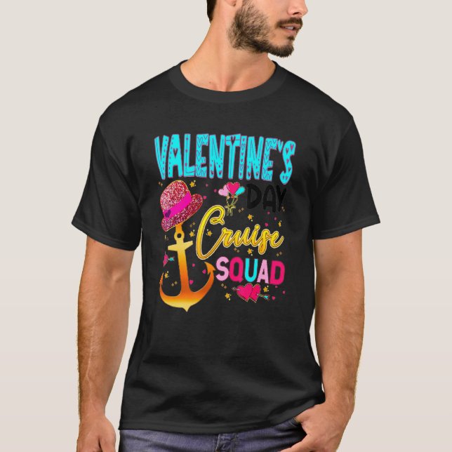Valentine's Day Cruise Squad Couple Family Friend  T-Shirt (Front)