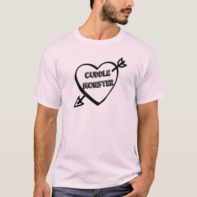 Valentine's Day Cuddle Monster T-Shirt (Front)