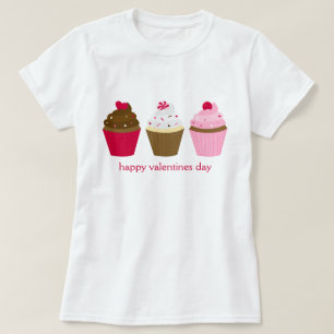 Valentines Day Cupcakes Custom T-Shirt