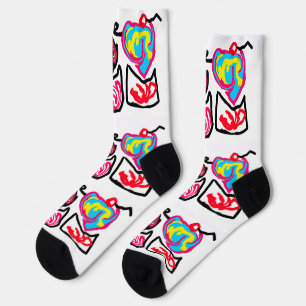 valentine's day cupcakes socks