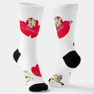 Valentine's Day Cupid Crew Socks