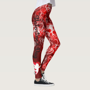 Valentine's Day Cupid Hearts Leggings Yoga Pants