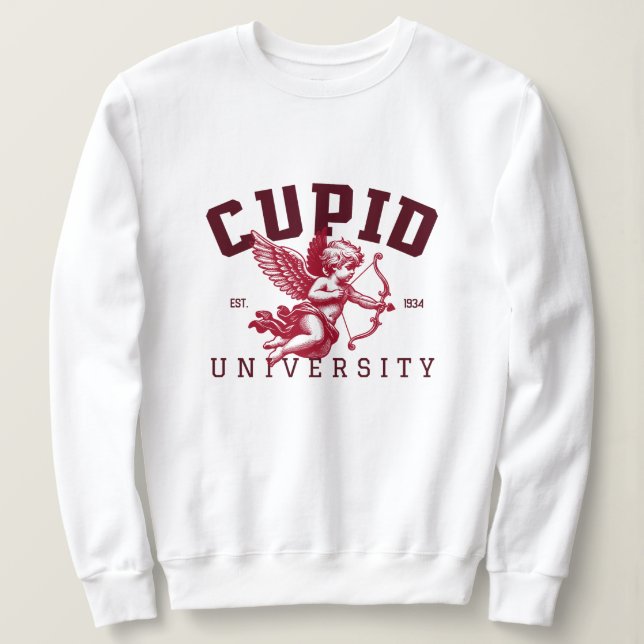 Valentine's Day - Cupid with arrow Sweatshirt (Design Front)
