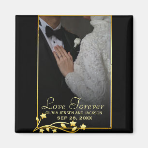 Valentine's Day Custom Couple Photo Magnet