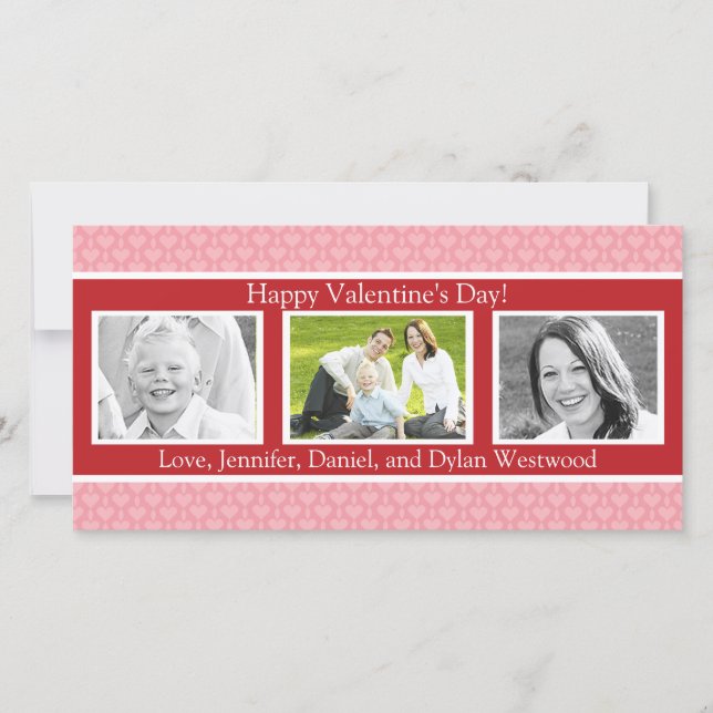 Valentine's Day Custom Photo Cards (Front)