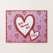 Valentine's Day Customisable Heart Puzzle
