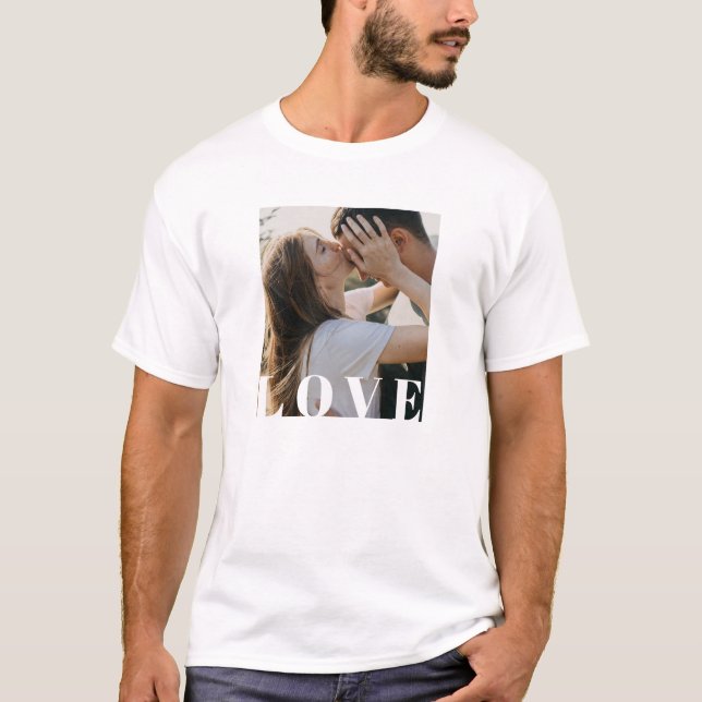 Valentine's Day Customisable Photo T-Shirt (Front)