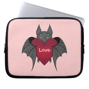 Valentines Day cute amorous bat love Laptop Sleeve