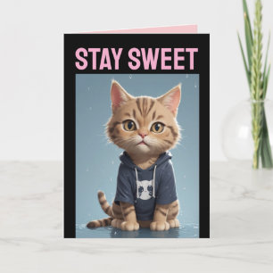  VALENTINE'S DAY CUTE CAT FRIEND GREETING CARD
