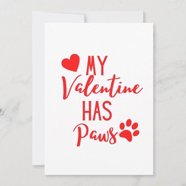 Valentines Day Cute Dog Pet Photo Holiday Card (Front)