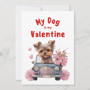 Valentines Day Cute Dog Pet Photo Holiday Card