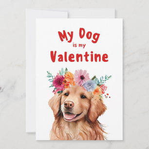 Valentines Day Cute Dog Pet Photo Holiday Card