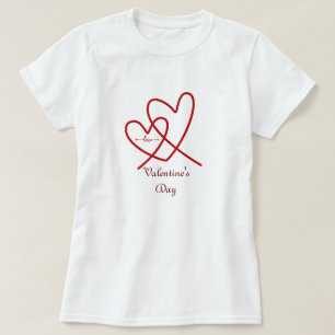 Valentine's Day Cute Heart Couples T-Shirt