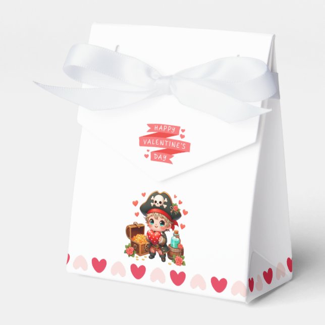 Valentine's Day cute pirate Favour Box (Front Side)