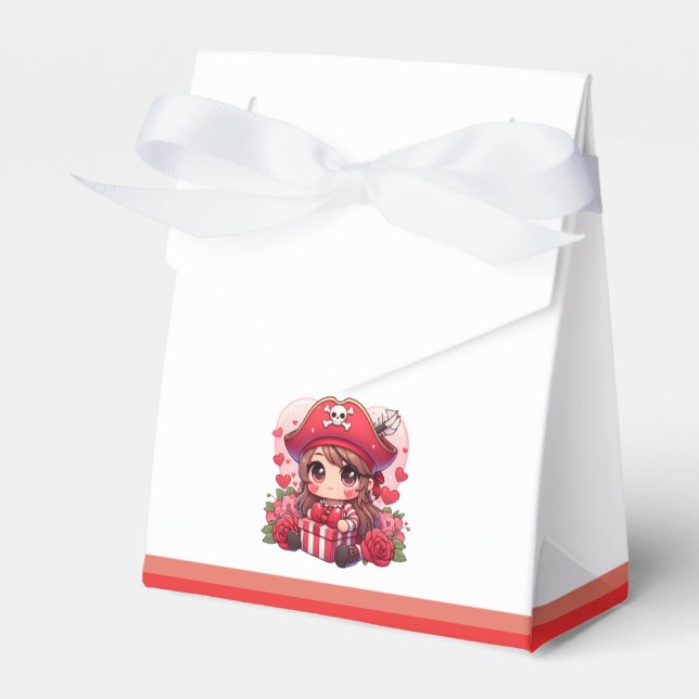 Valentine's Day cute pirate Favour Box (Front Side)