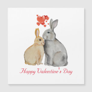 Valentine's Day Cute Rabbit Postcard