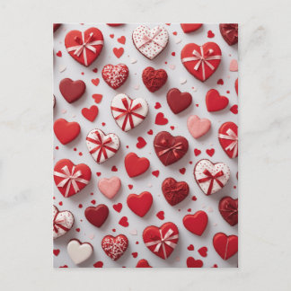 Valentines day cute  stationery postcard