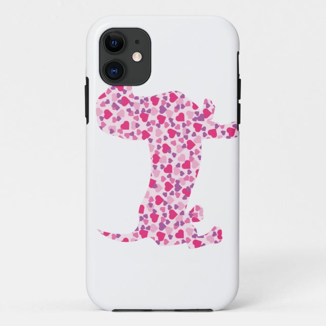 Valentine's Day Dachshund Case-Mate iPhone Case (Back)