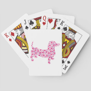 Valentine's Day Dachshund Playing Cards