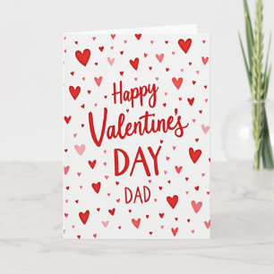 Valentines Day Dad Textured Heart Card