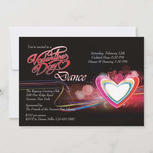 Valentine's Day Dance Invitation (Front)