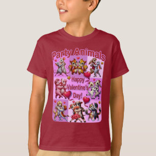 Valentine's Day Dancing Couples "Party Animals" T-Shirt