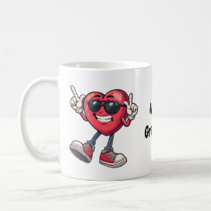 Valentines Day Dancing Heart Boys Girls Love Coffee Mug