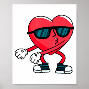 Valentines Day Dancing Heart  Poster