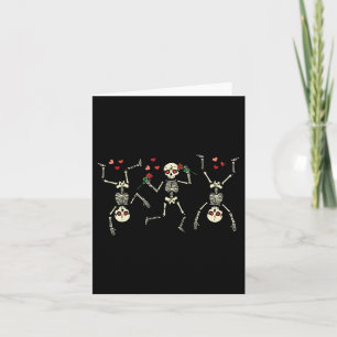 Valentines Day Dancing Skeletons Funny Bones Men W Card