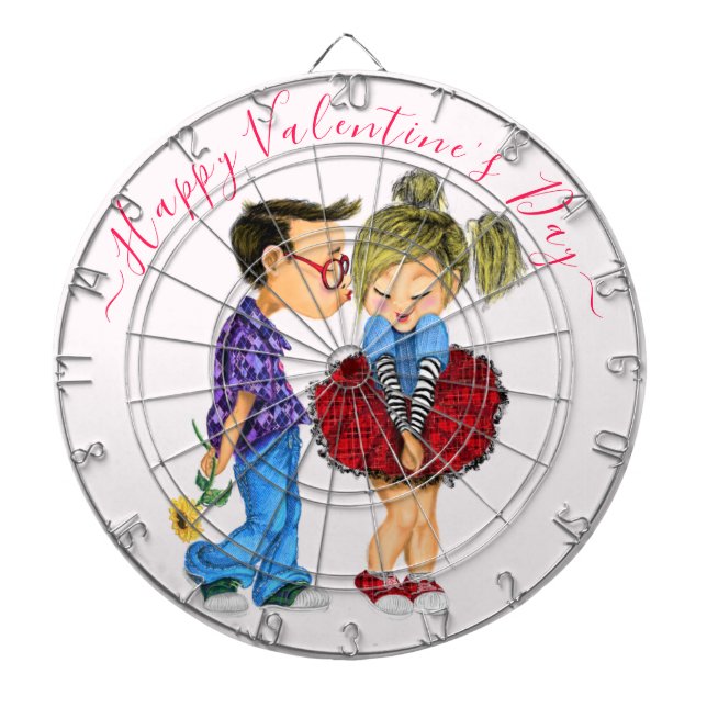 Valentine's Day Dart Board Gift Romantic Couple (Front)